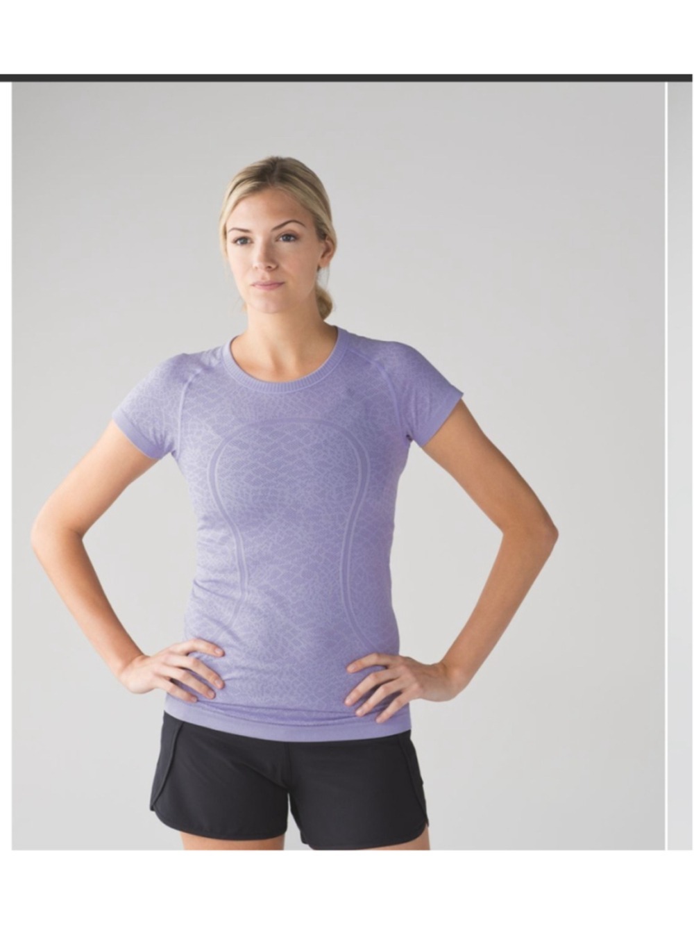 Women's Lululemon Swiftly Tech Short Sleeve Crew Top Size 10 Purple